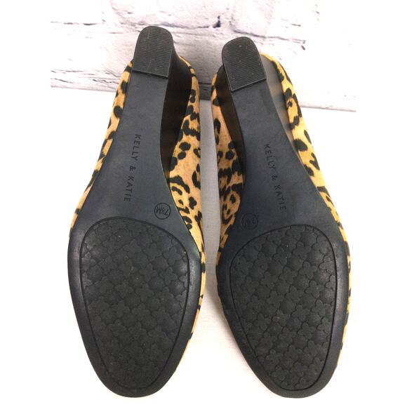Kelly & Katie Laurene Chita Mob Wife Round Toe Fabric Slip On Wedge Heell 7.5M - Picture 9 of 14